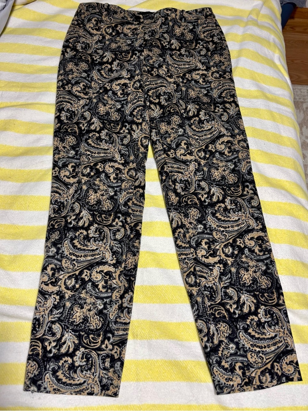 Talbots Paisley Paints, Size 4, EUC